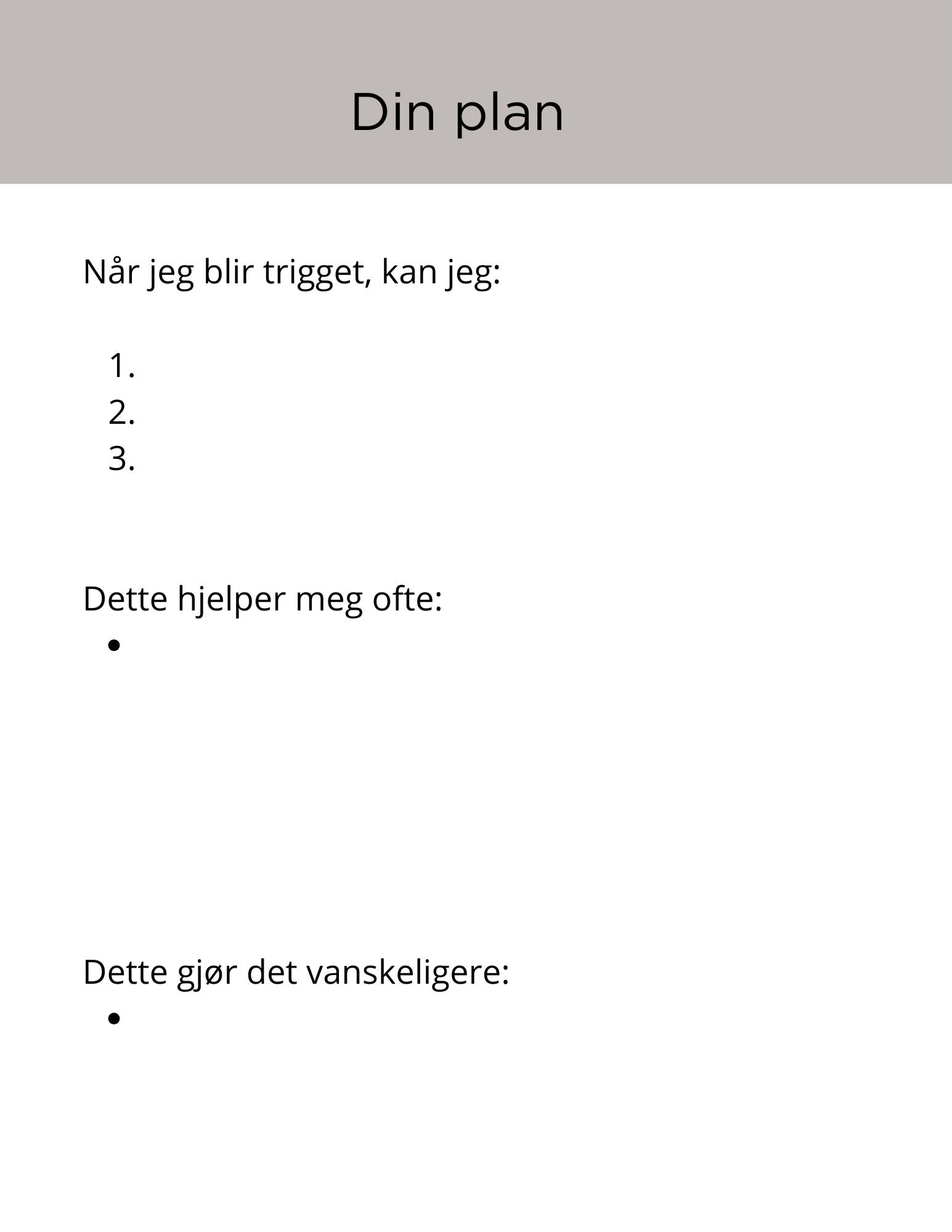 Når du blir trigget- enkle øvelser for å finne ro i kroppen