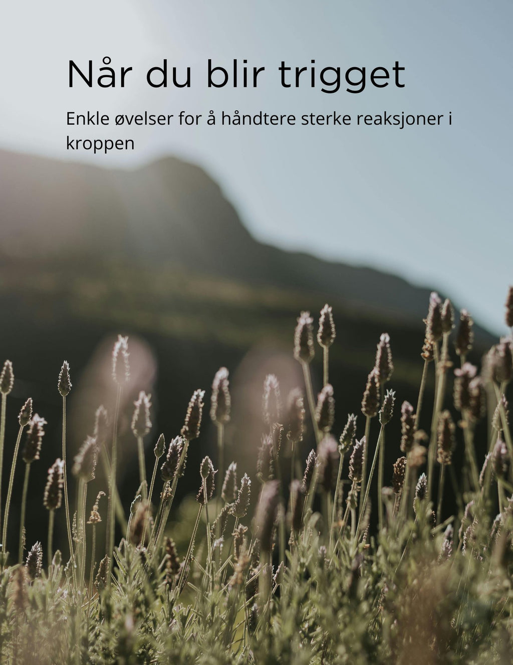 Når du blir trigget- enkle øvelser for å finne ro i kroppen