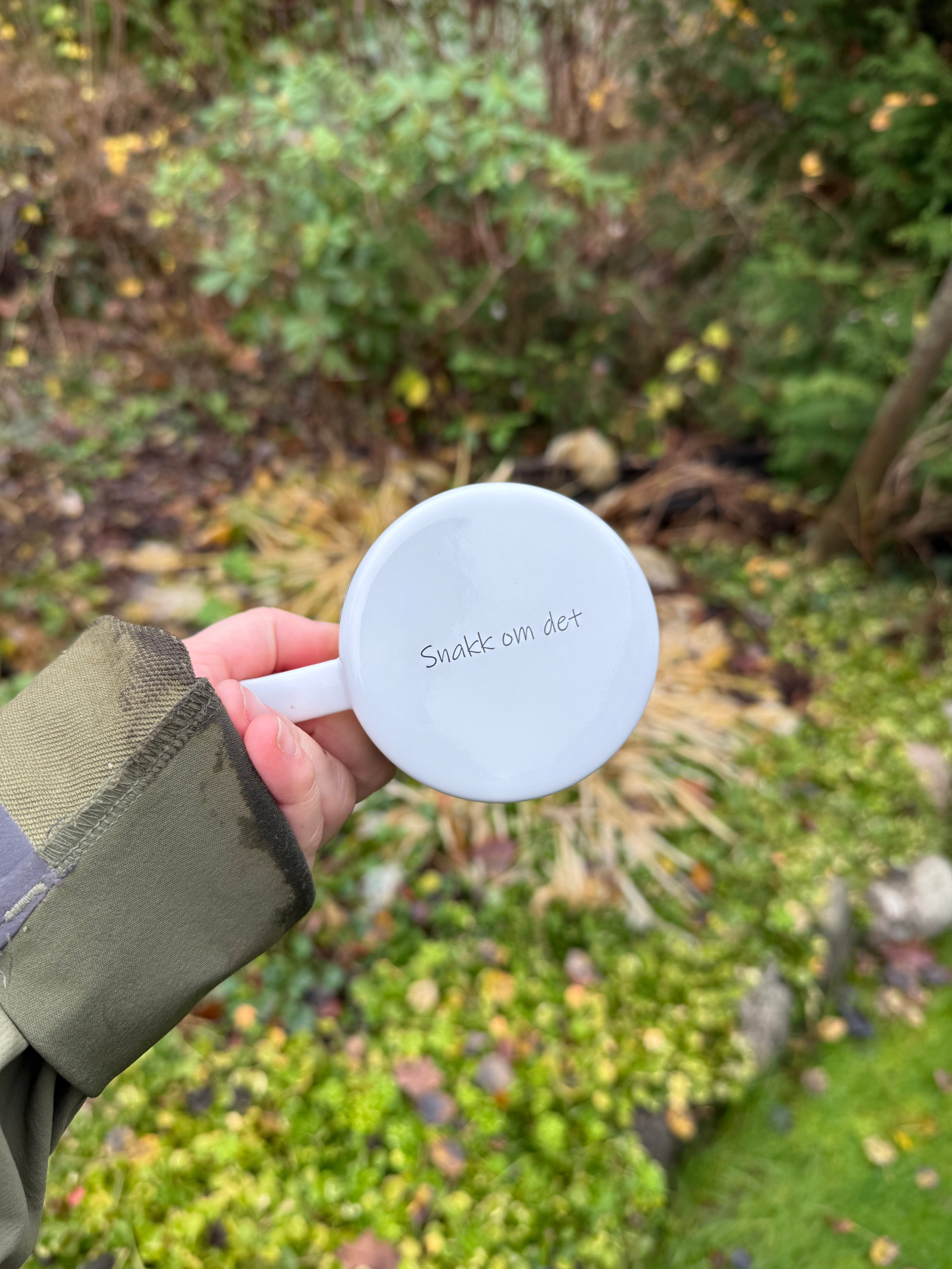 Kopp emaljert Ekko fra fortiden